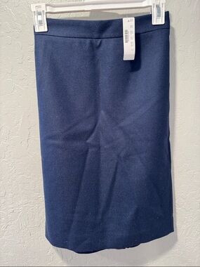 J. Crew Navy Stretch Pencil Skirt